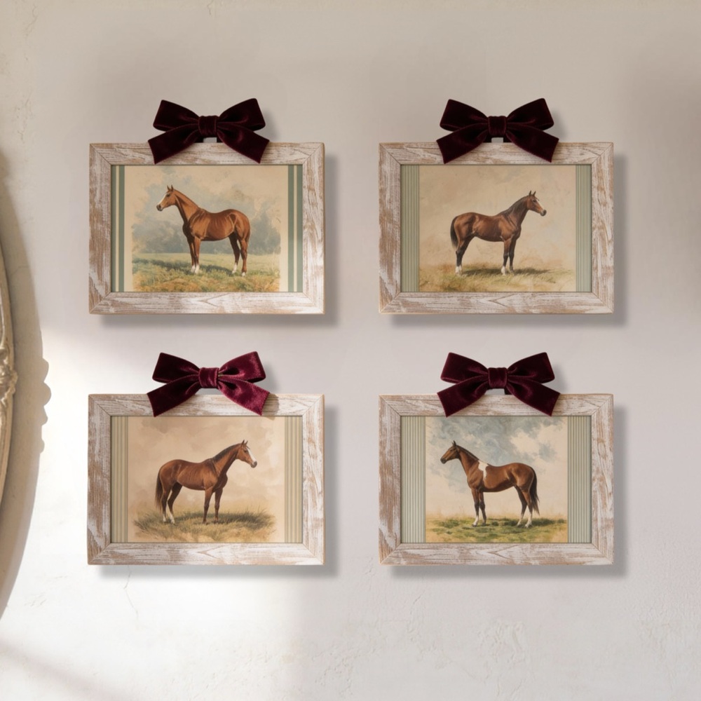 Classic Framed Equine Portrait Set
